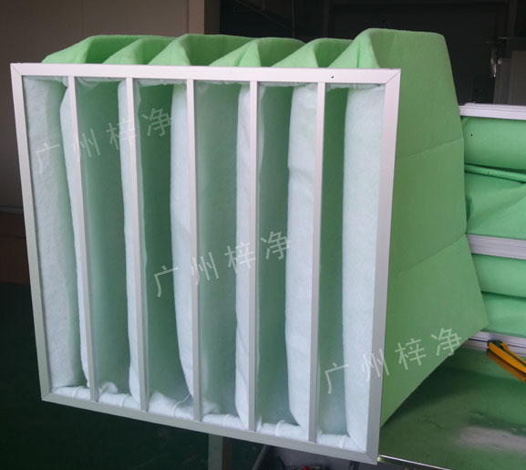 過濾棉袋式初效過濾器具有風(fēng)量大、阻力低、容塵量大特點(diǎn)。